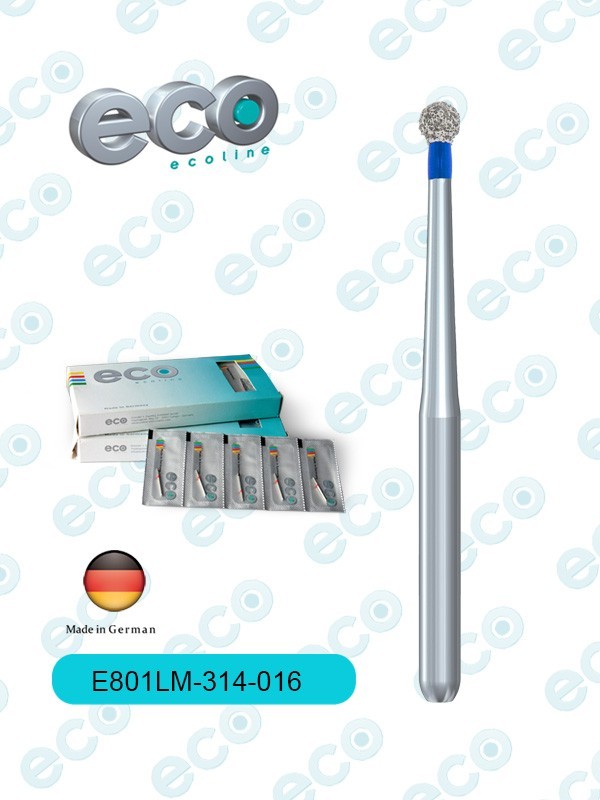 Eco金剛砂車針球形E801系列