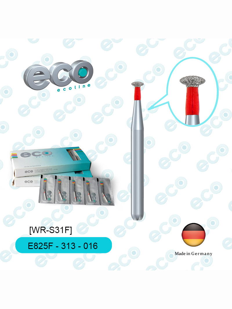 Eco金剛砂車針球形E825系列